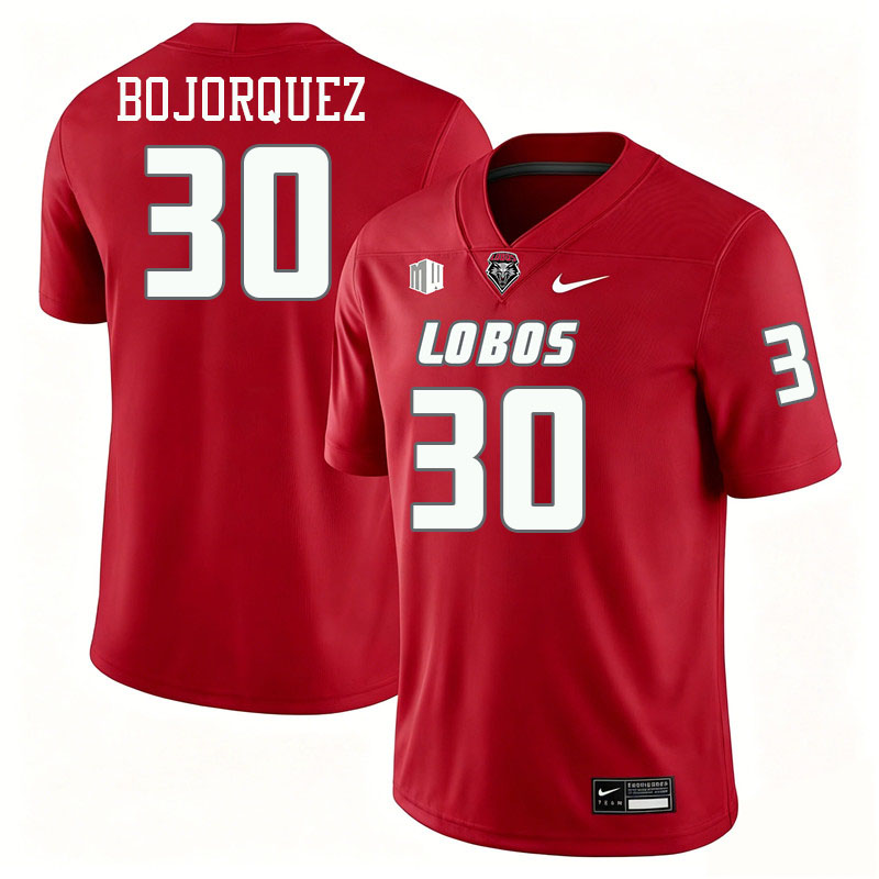 New Mexico Lobos #30 Corey Bojorquez College Football Jerseys,Uniforms-Red